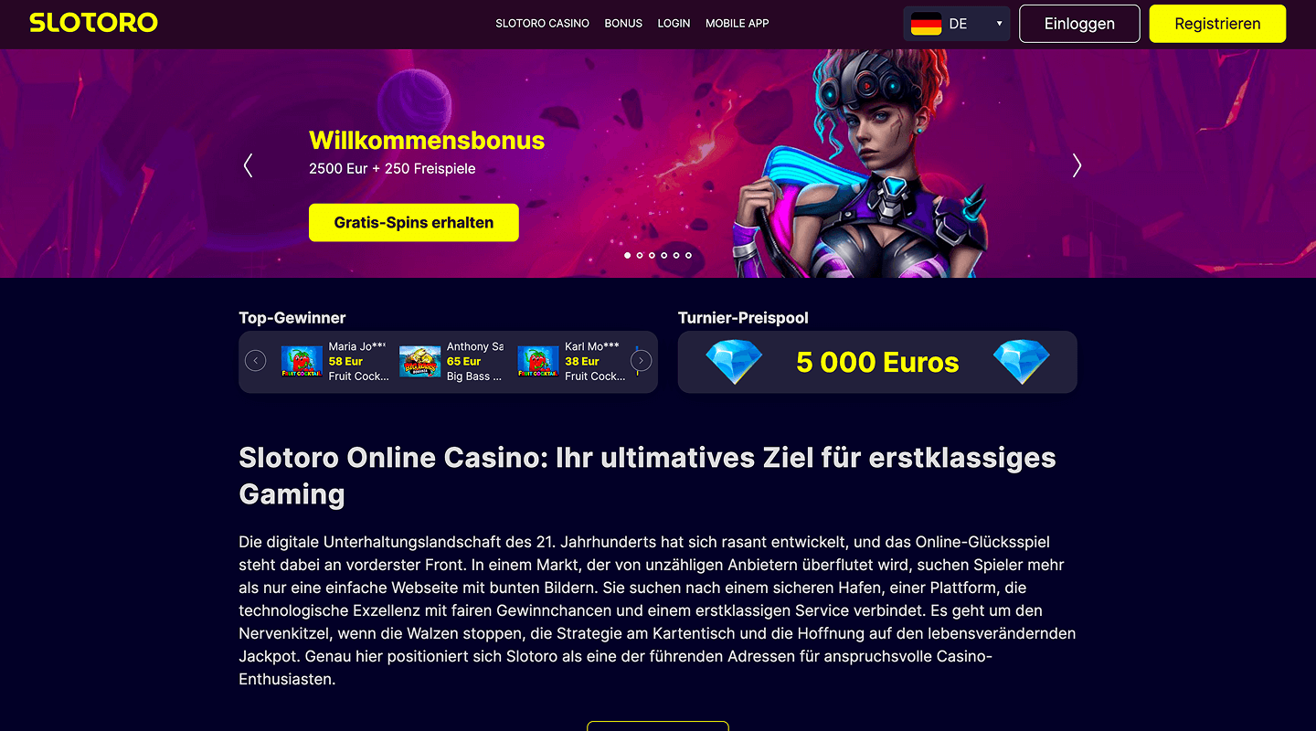 Slotoro casino